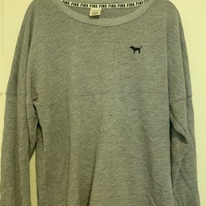 PINK crew neck sweater size large